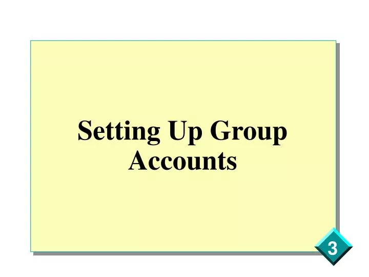 setting up group accounts n.