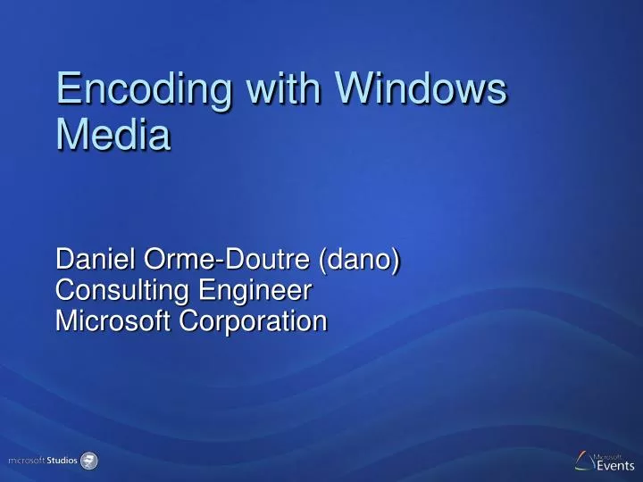 encoding with windows media n.