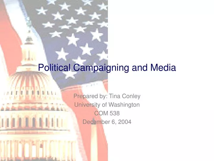political campaigning and media n.
