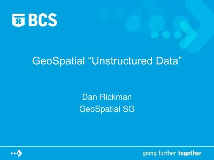 geospatial unstructured data n.