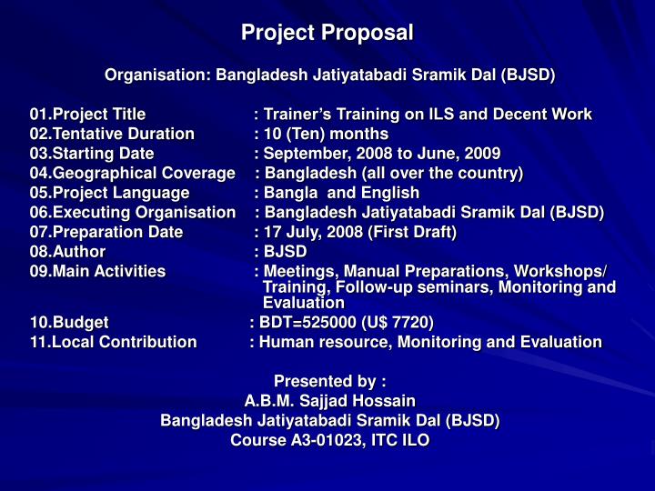 project proposal n.
