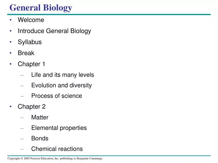 general biology n.