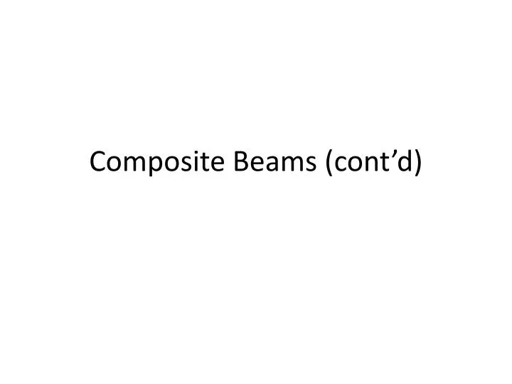 composite beams cont d n.