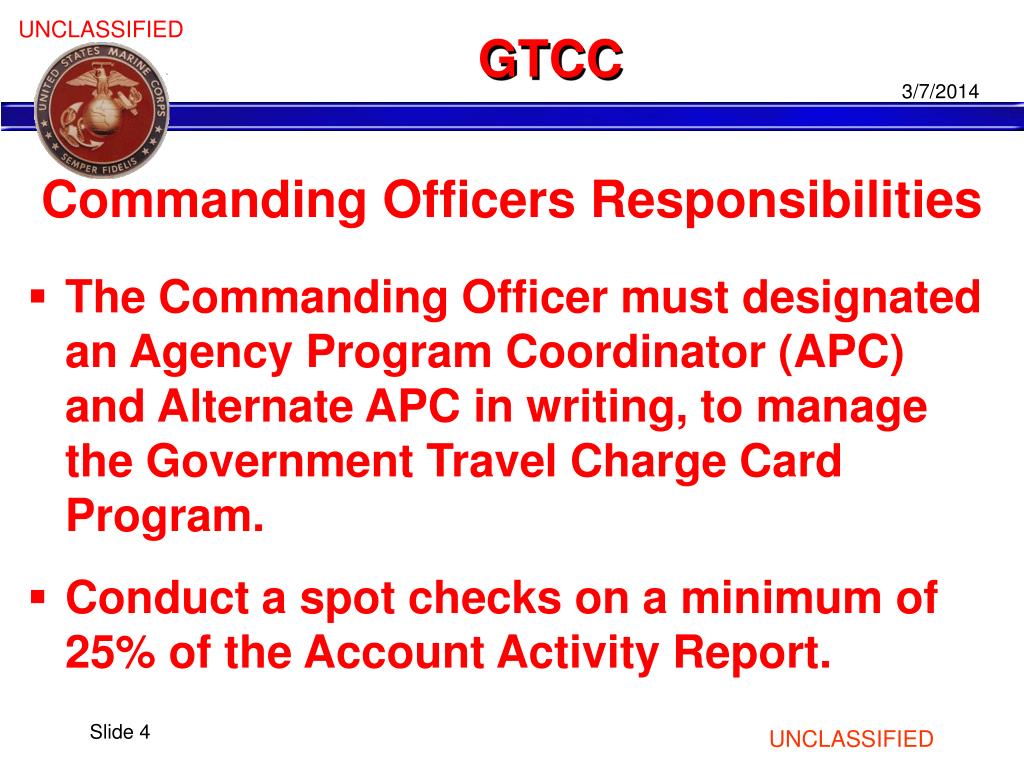 Government Travel Charge Card Program Gtcc Government Travel Charge Card Program Gtcc