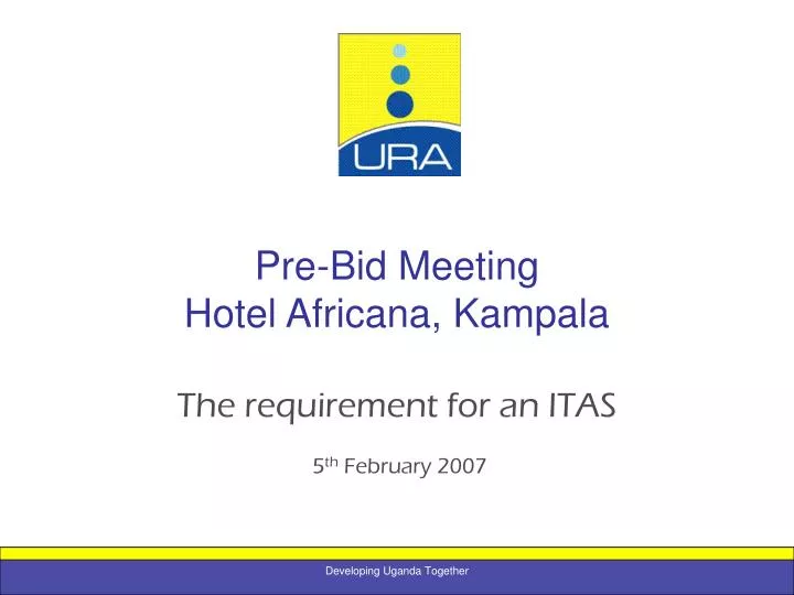 pre bid meeting hotel africana kampala n.
