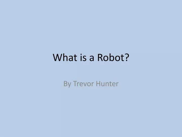what is a robot n.