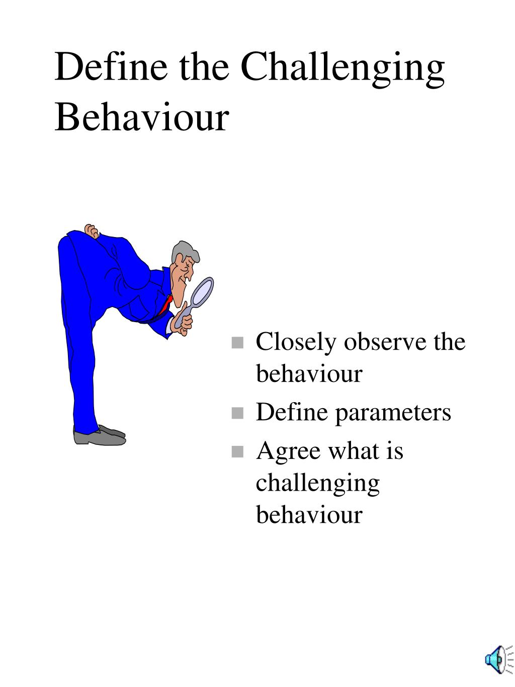 case study of challenging behaviour
