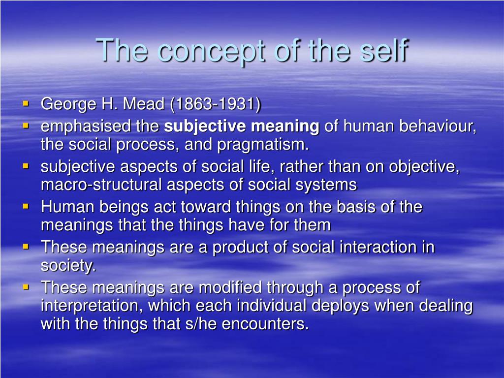 the presentation of self sociology