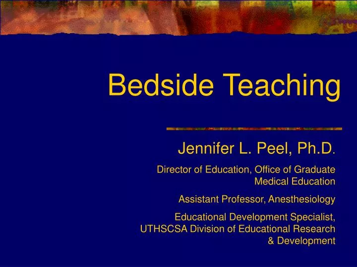 bedside teaching n.