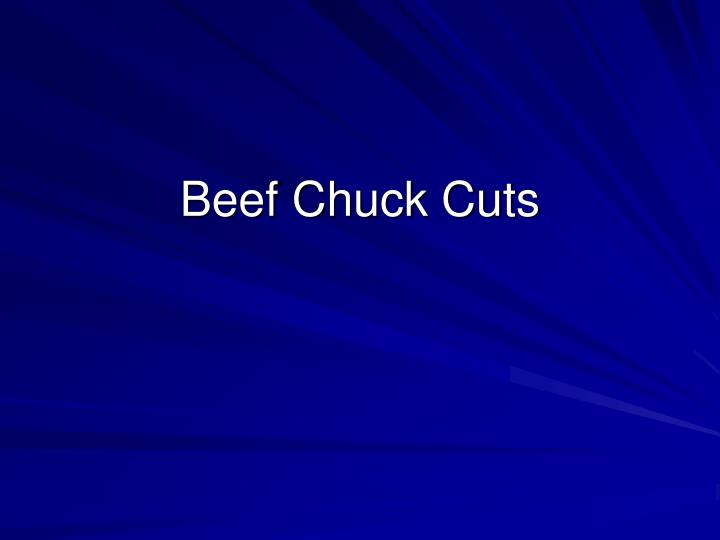 beef chuck cuts n.
