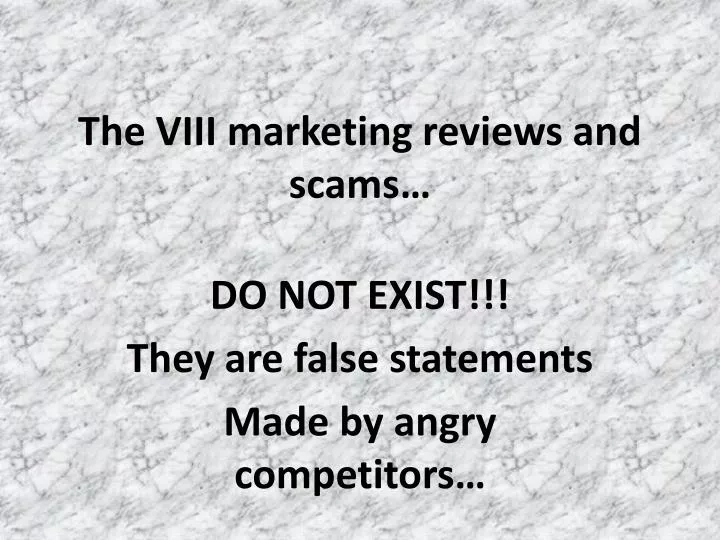 the viii marketing reviews and scams n.