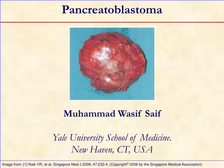 pancreatoblastoma n.