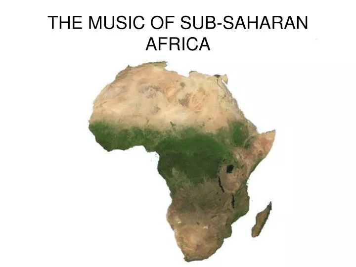 the music of sub saharan africa n.