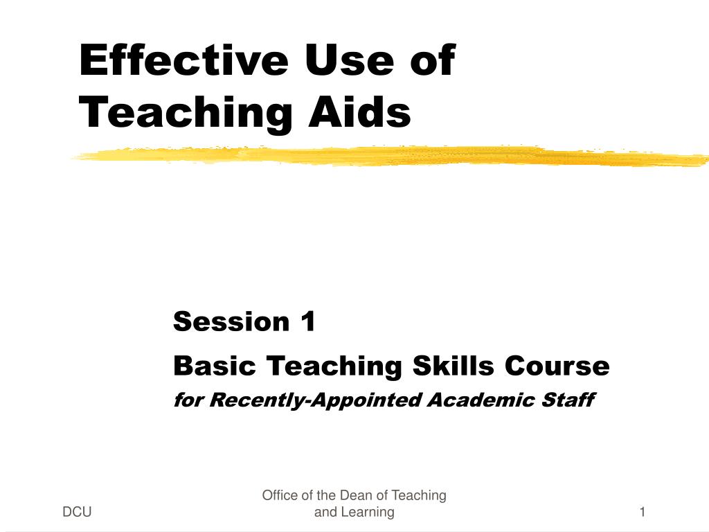 PPT Effective Use of Teaching Aids PowerPoint Presentation, free