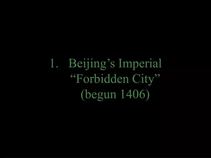 beijing s imperial forbidden city begun 1406 n.