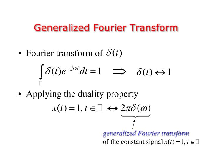 PPT Chapter 4 The Fourier Series and Fourier Transform