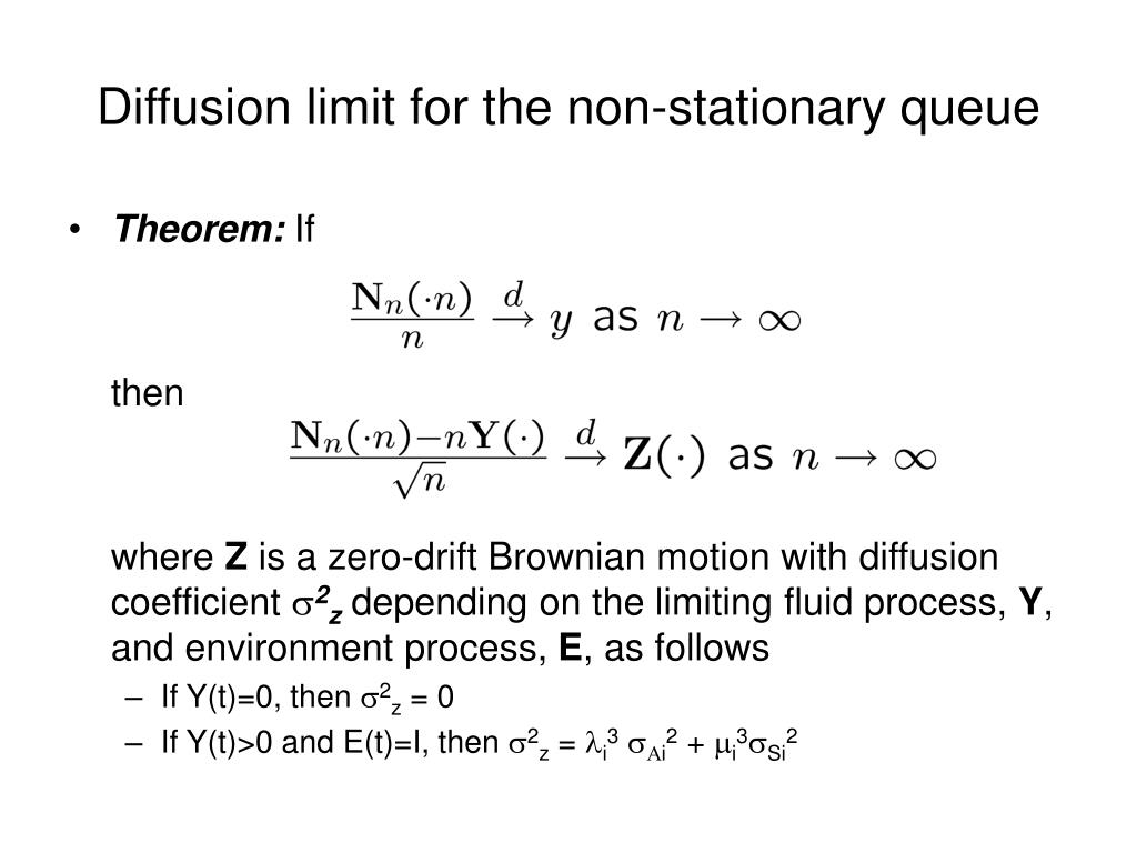 PPT - A gentle introduction to fluid and diffusion limits for queues ...