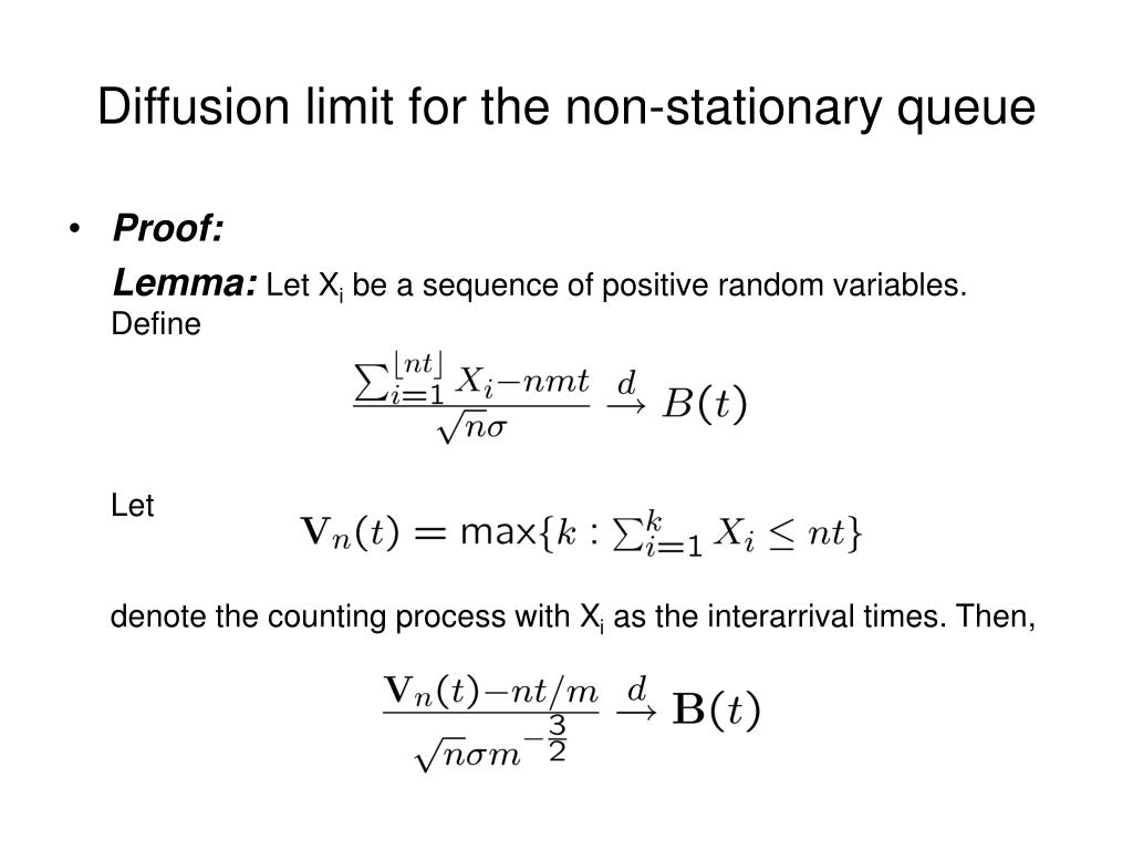 PPT - A gentle introduction to fluid and diffusion limits for queues ...