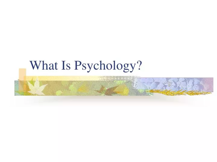 what is psychology n.