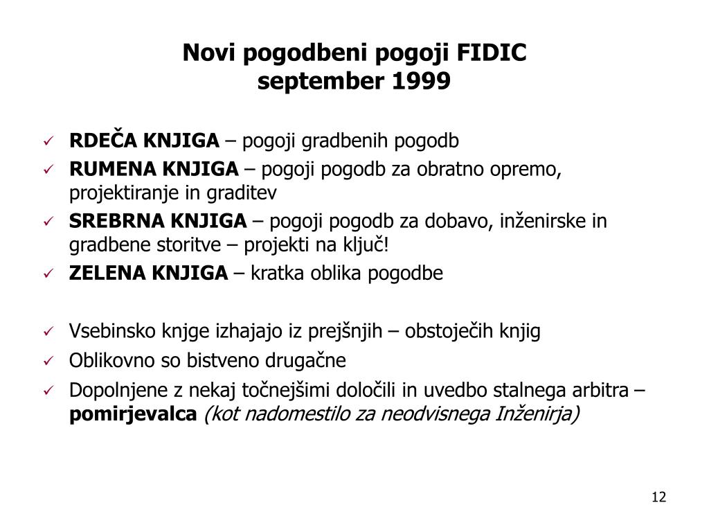 PPT - FIDIC pogodbeni odnosi PowerPoint Presentation, free download -  ID:213014
