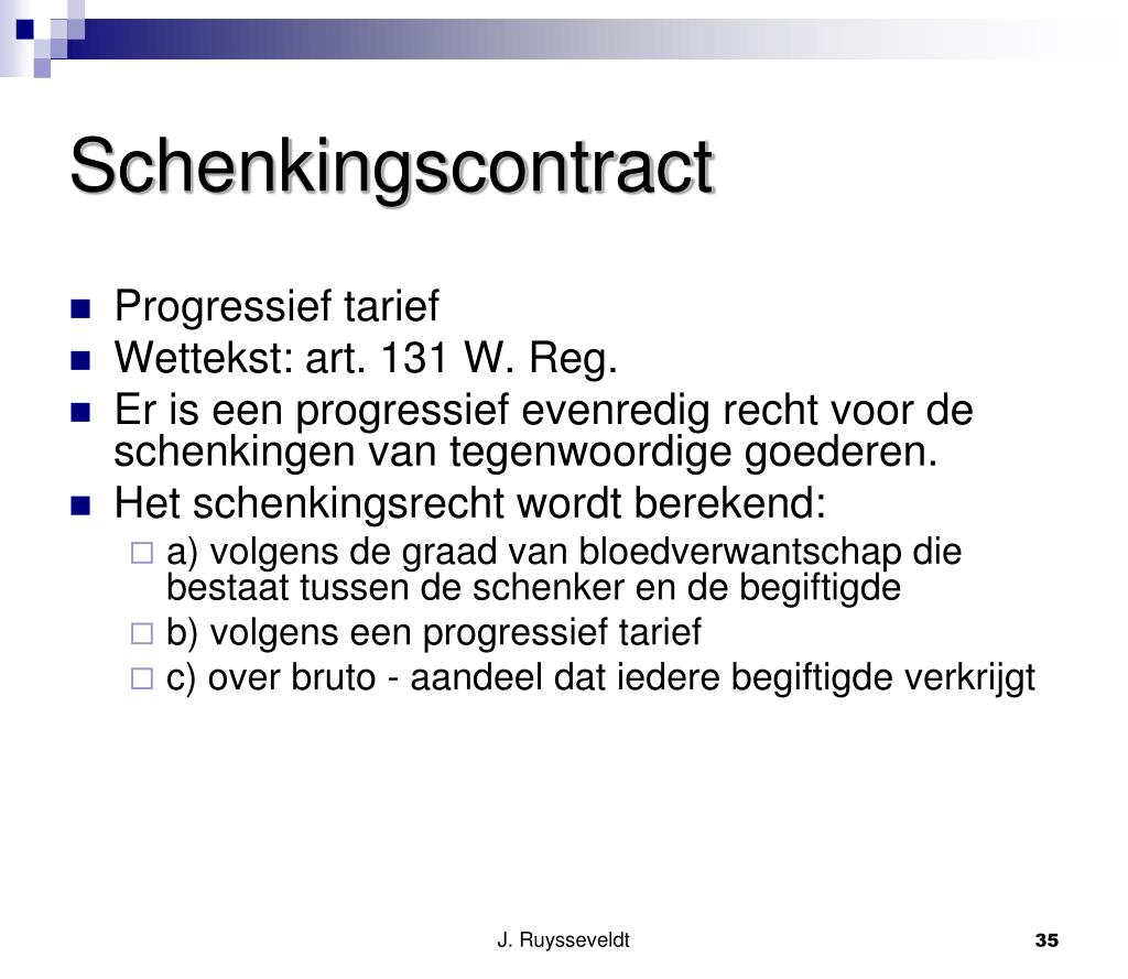 PPT Inleiding tot successierecht en successieplanning PowerPoint