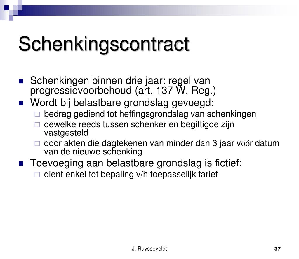 PPT Inleiding tot successierecht en successieplanning PowerPoint