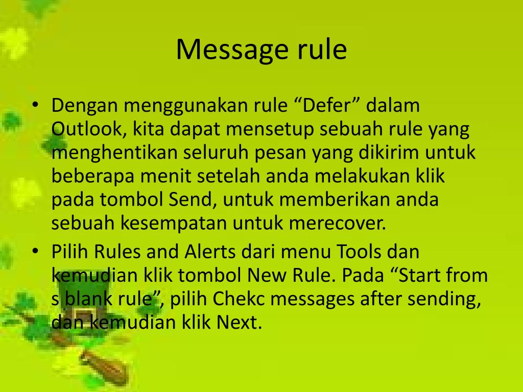 Message rules