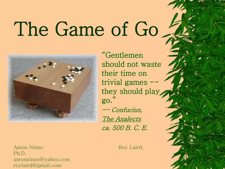 the game of go n.