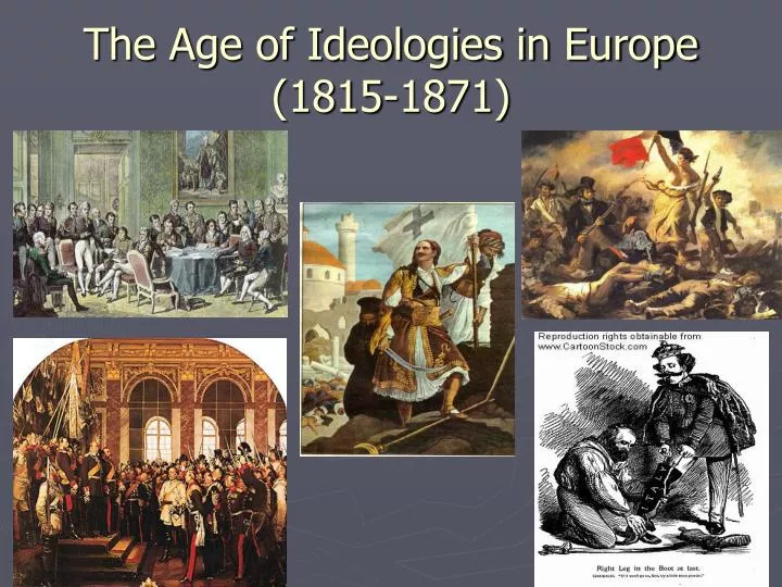 the age of ideologies in europe 1815 1871 n.