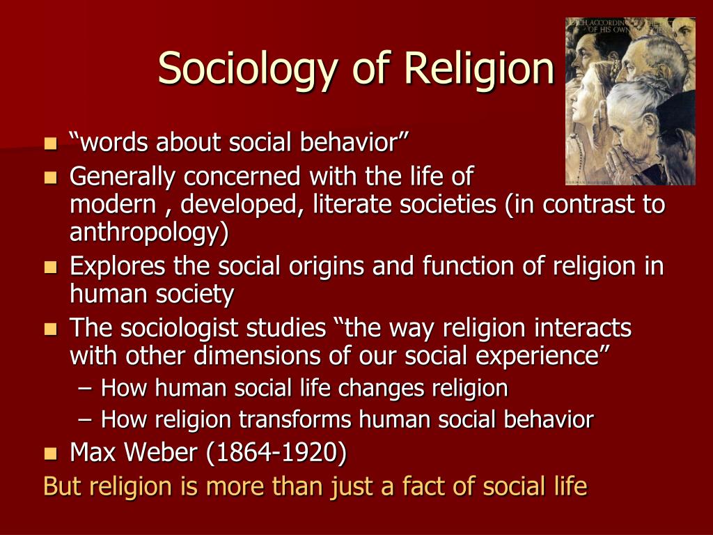 research topics in sociology of religion