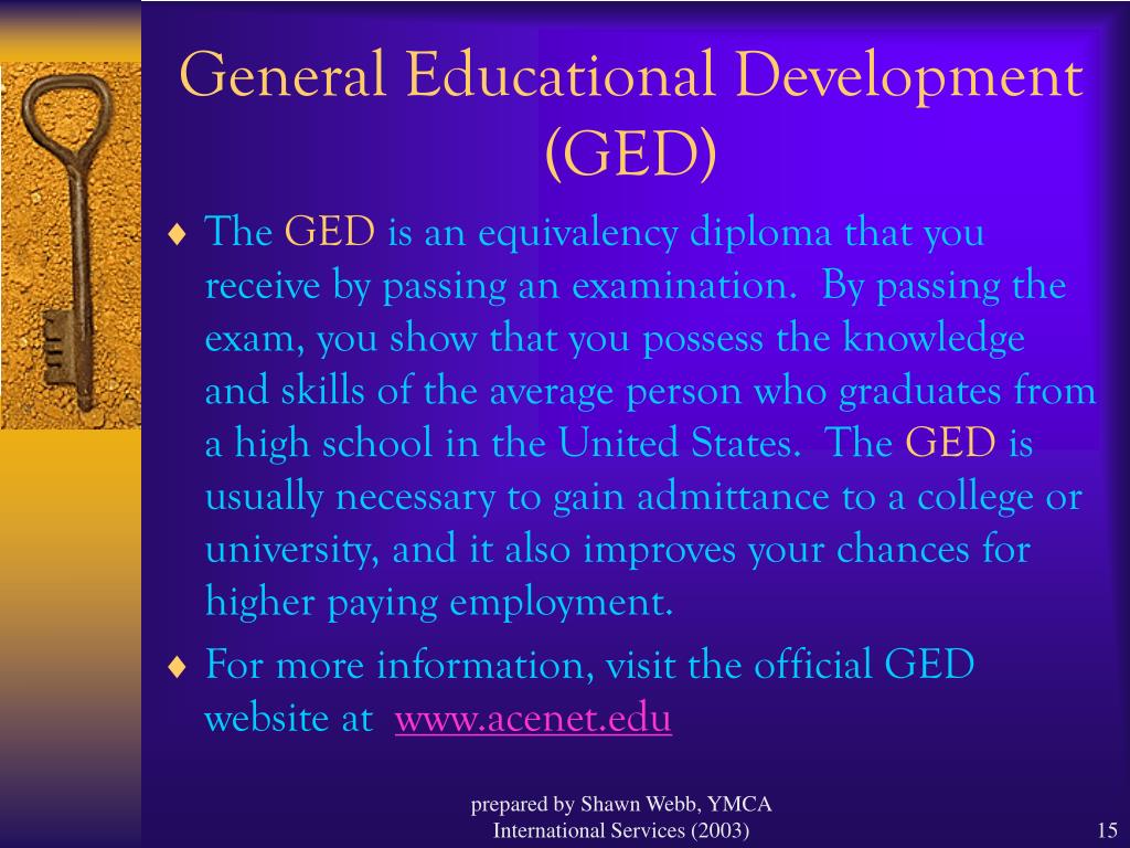 general educational development