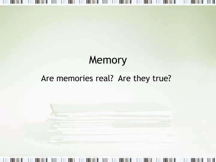 memory n.