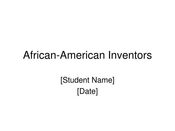 african american inventors n.