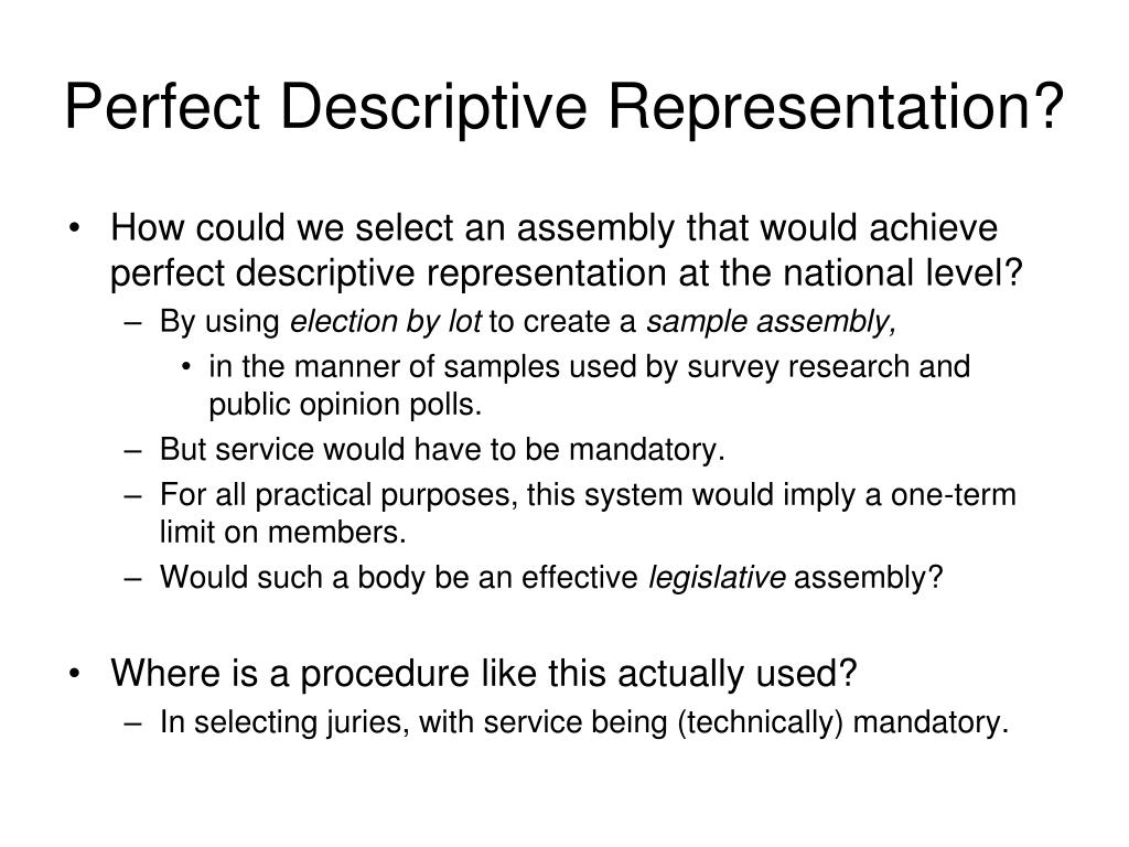 PPT - CONGRESS AS A REPRESENTATIVE ASSEMBLY: THE CONCEPT OF ...