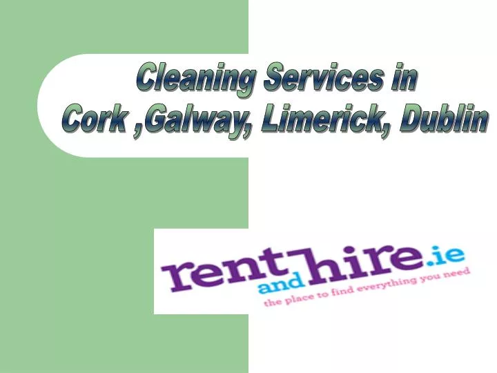 PPT House Cleaning Cork PowerPoint Presentation, free download ID