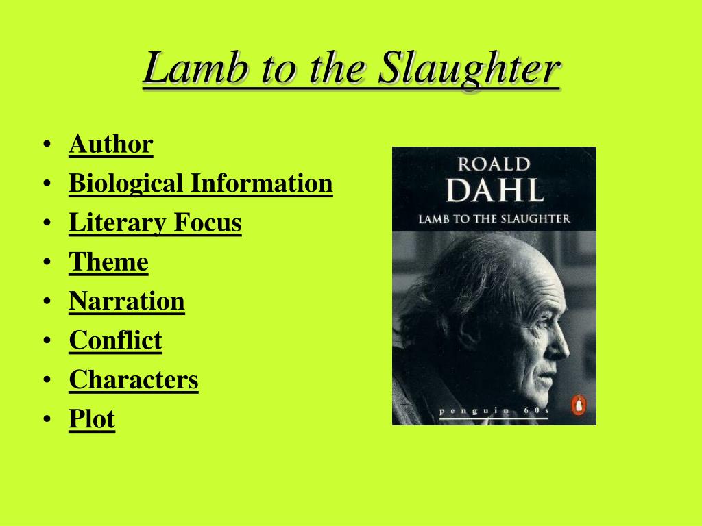 Analysis Of The Lamb Slaughter By Roald Dahl