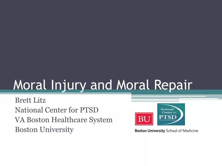 moral injury and moral repair n.