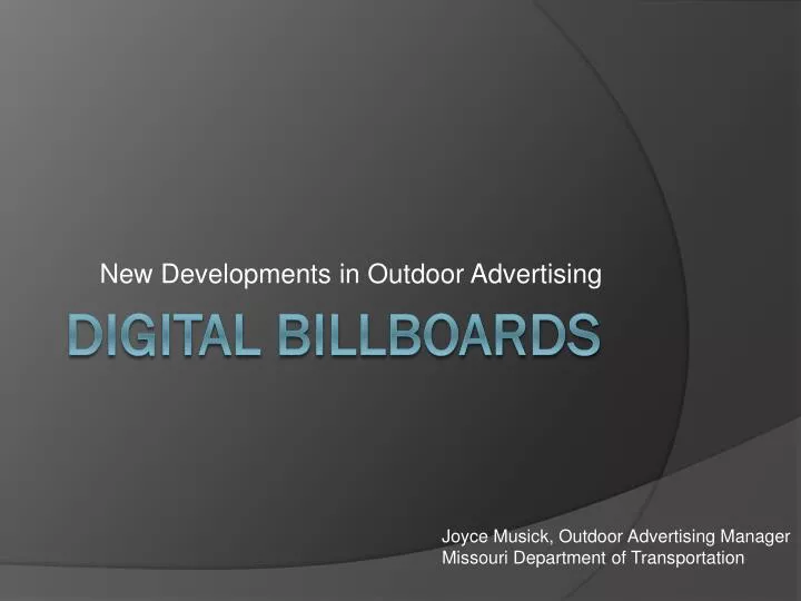 new developments in outdoor advertising n.