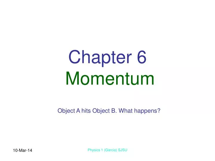 chapter 6 momentum n.