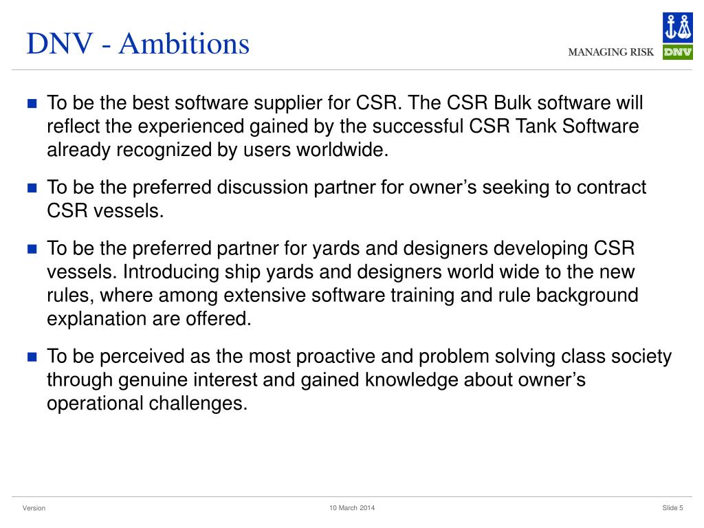 The new rules for CSR - Tank (pdf) - DNV