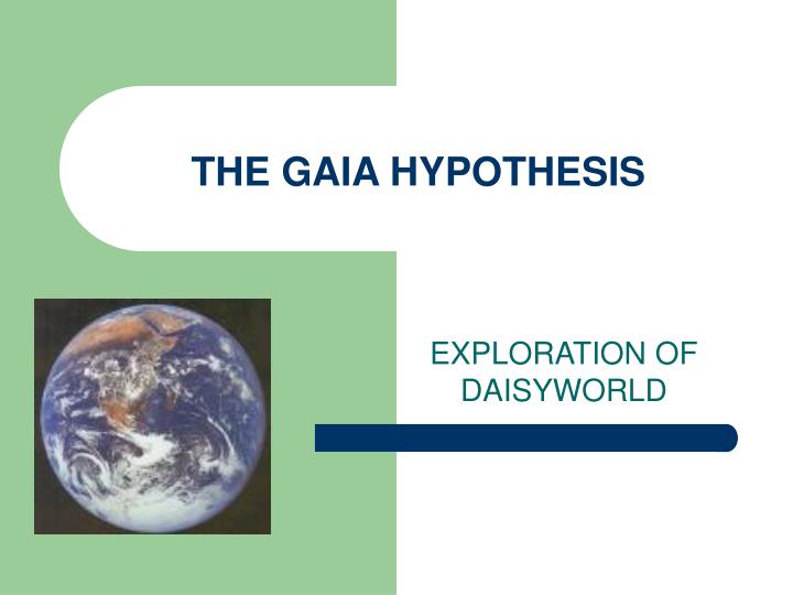 gaia hypothesis research paper
