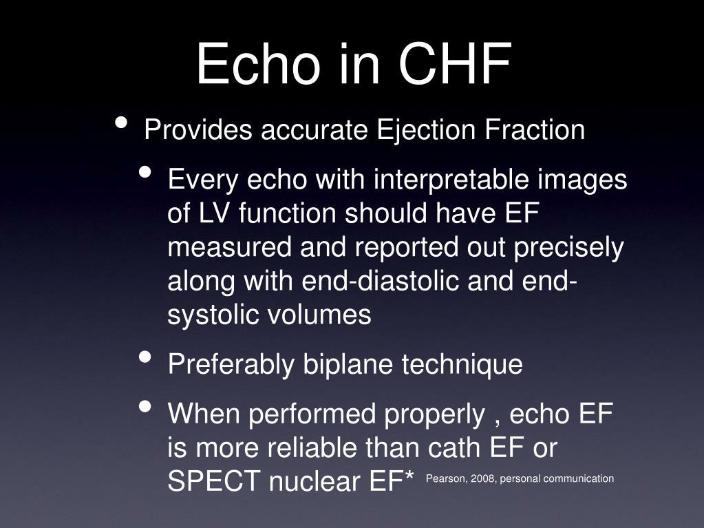 PPT - A Simplified Approach To ECHO Evaluation of CHF with Normal or Reduced EF PowerPoint ...