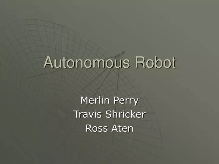 autonomous robot n.