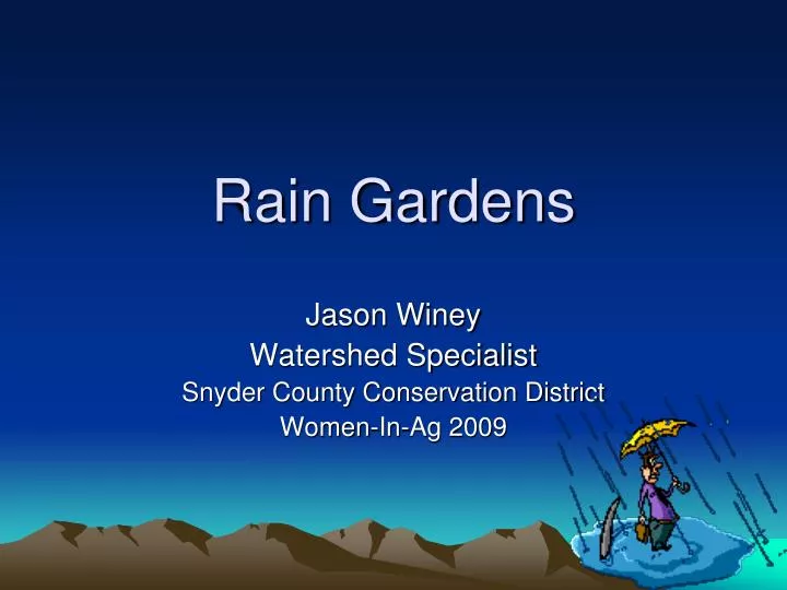 rain gardens n.