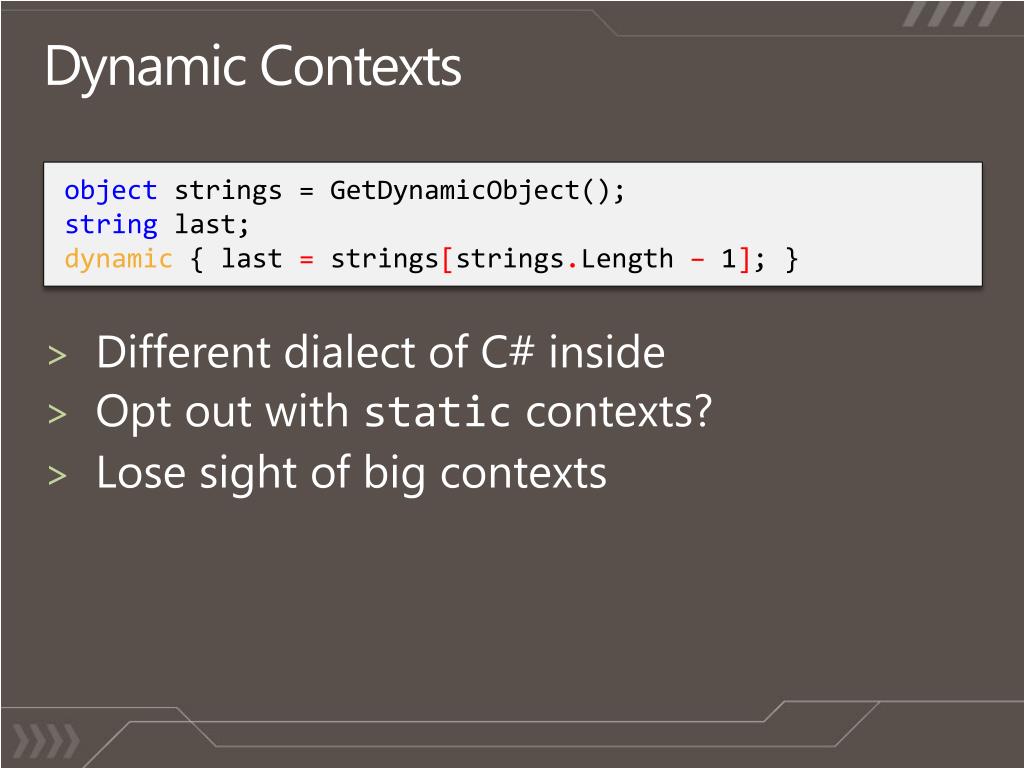Ppt dynamic binding in c 4 0 powerpoint presentation free download