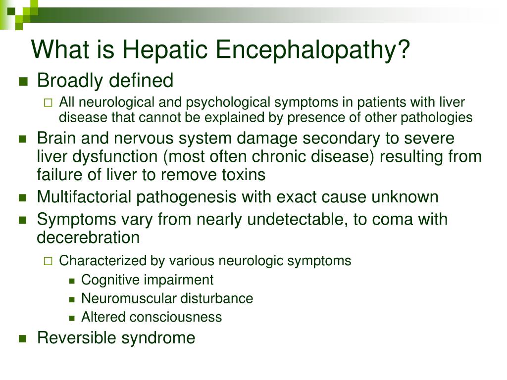 PPT - Nutritional Management of Hepatic Encephalopathy PowerPoint ...