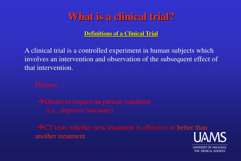 PPT - Clinical Trial Overview PowerPoint Presentation, free download -  ID:217821