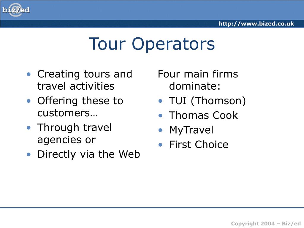 tour operator duties and responsibilities