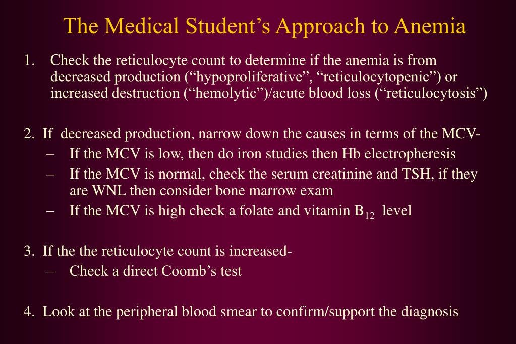 case study for anemia