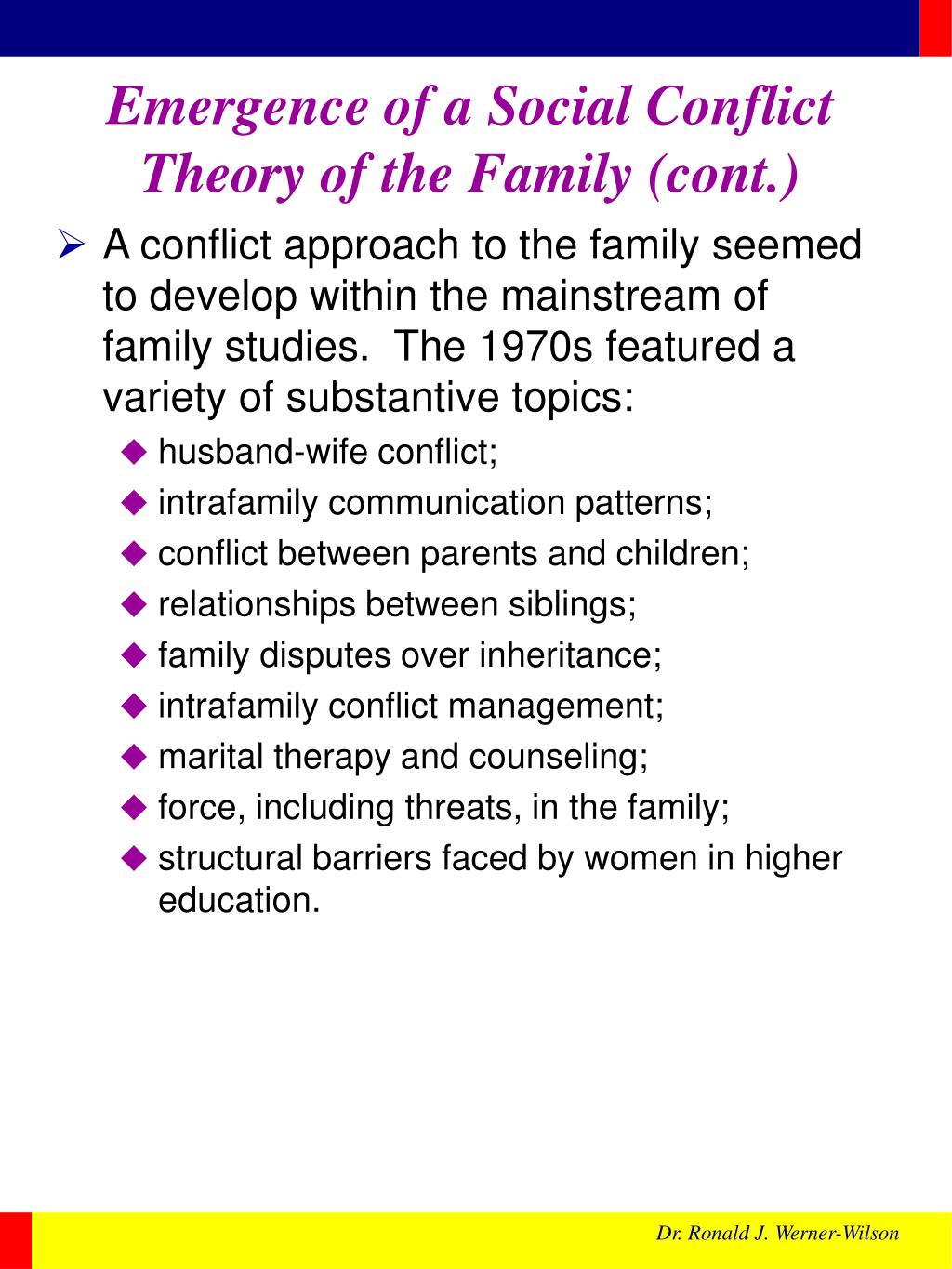 research paper about family conflict